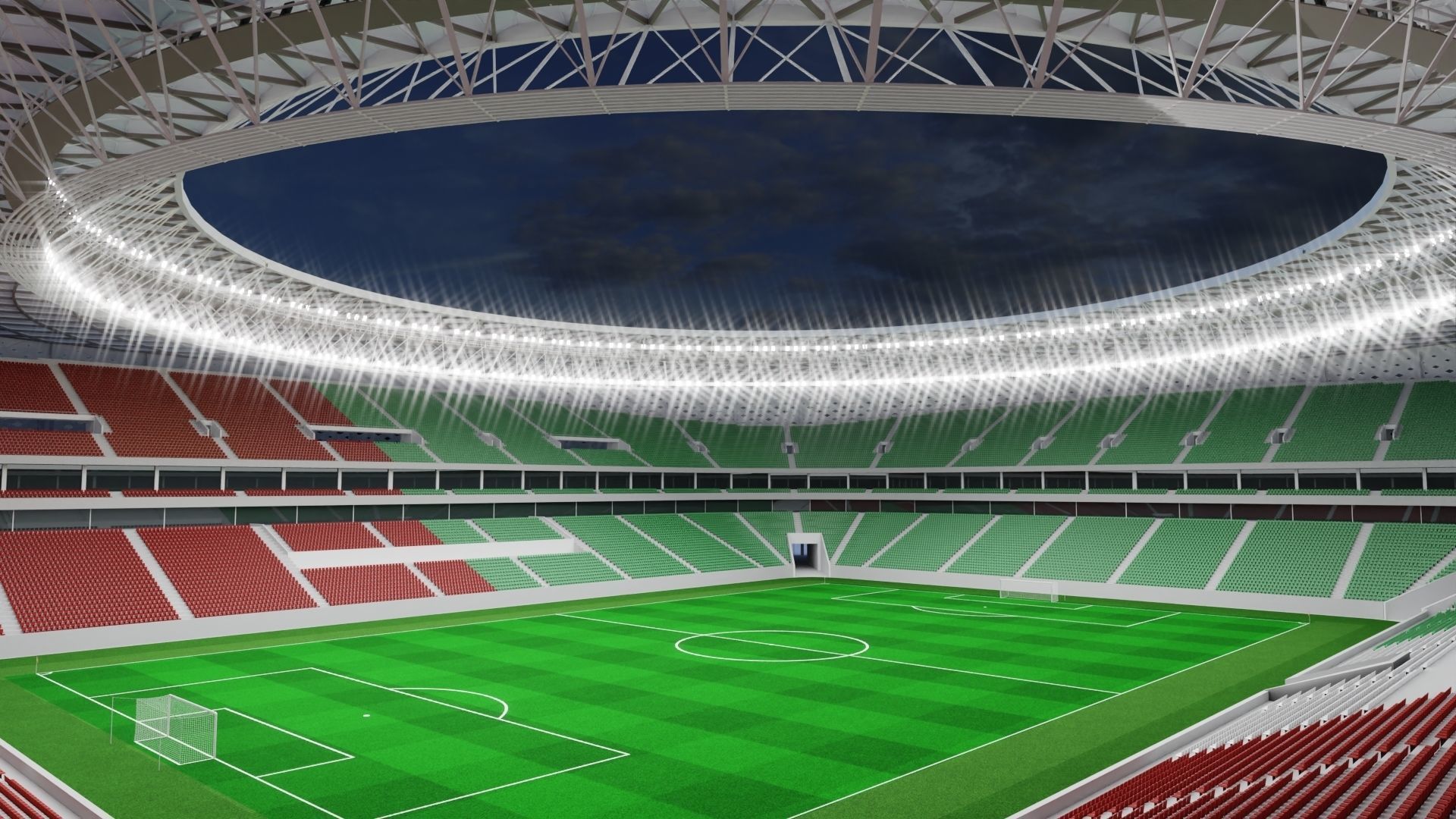 Al Thumama Stadium  fifa world cup 2022 qatar 3D model_8