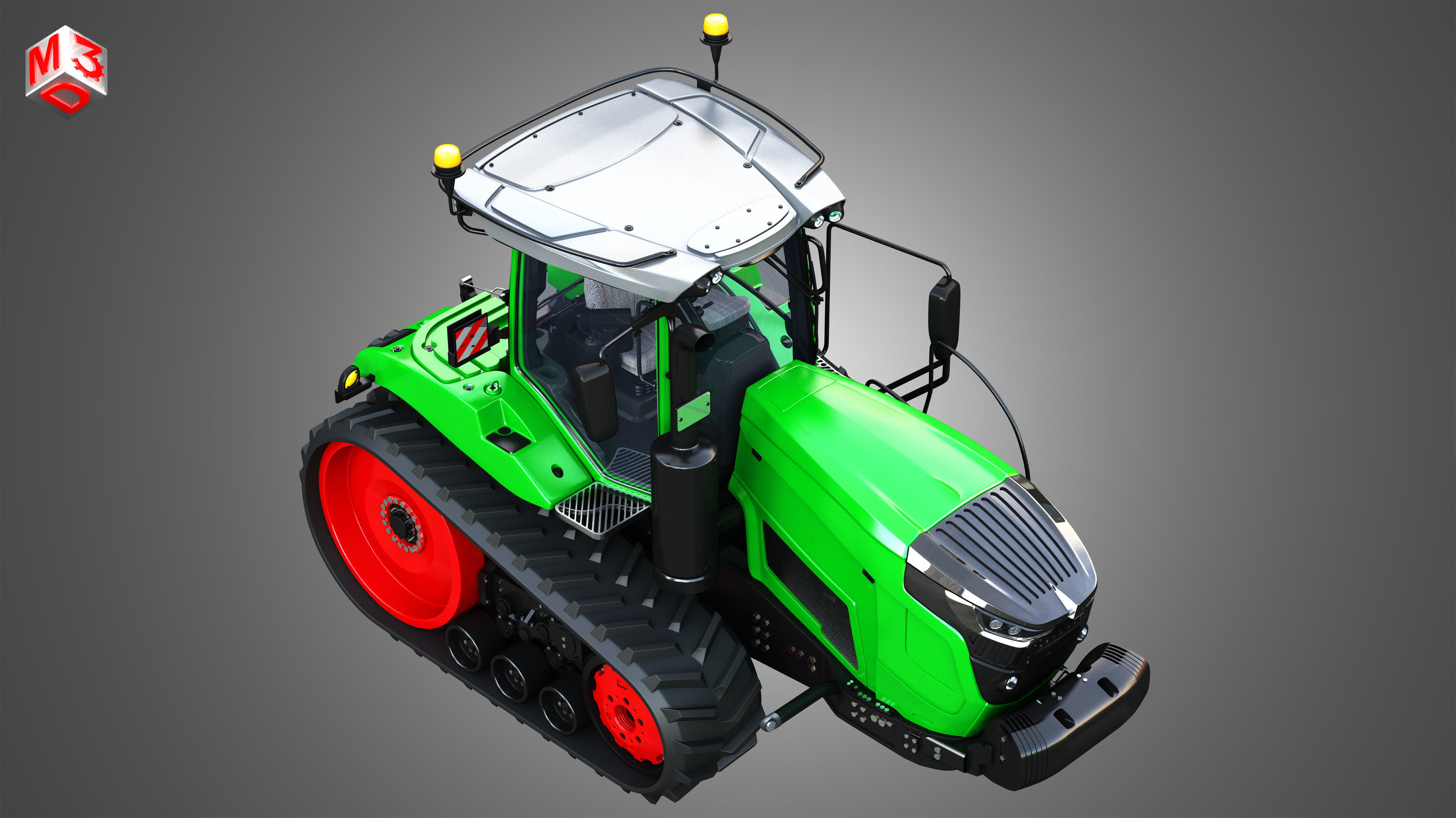 Fendt - MT900 Tractor 3D model_9