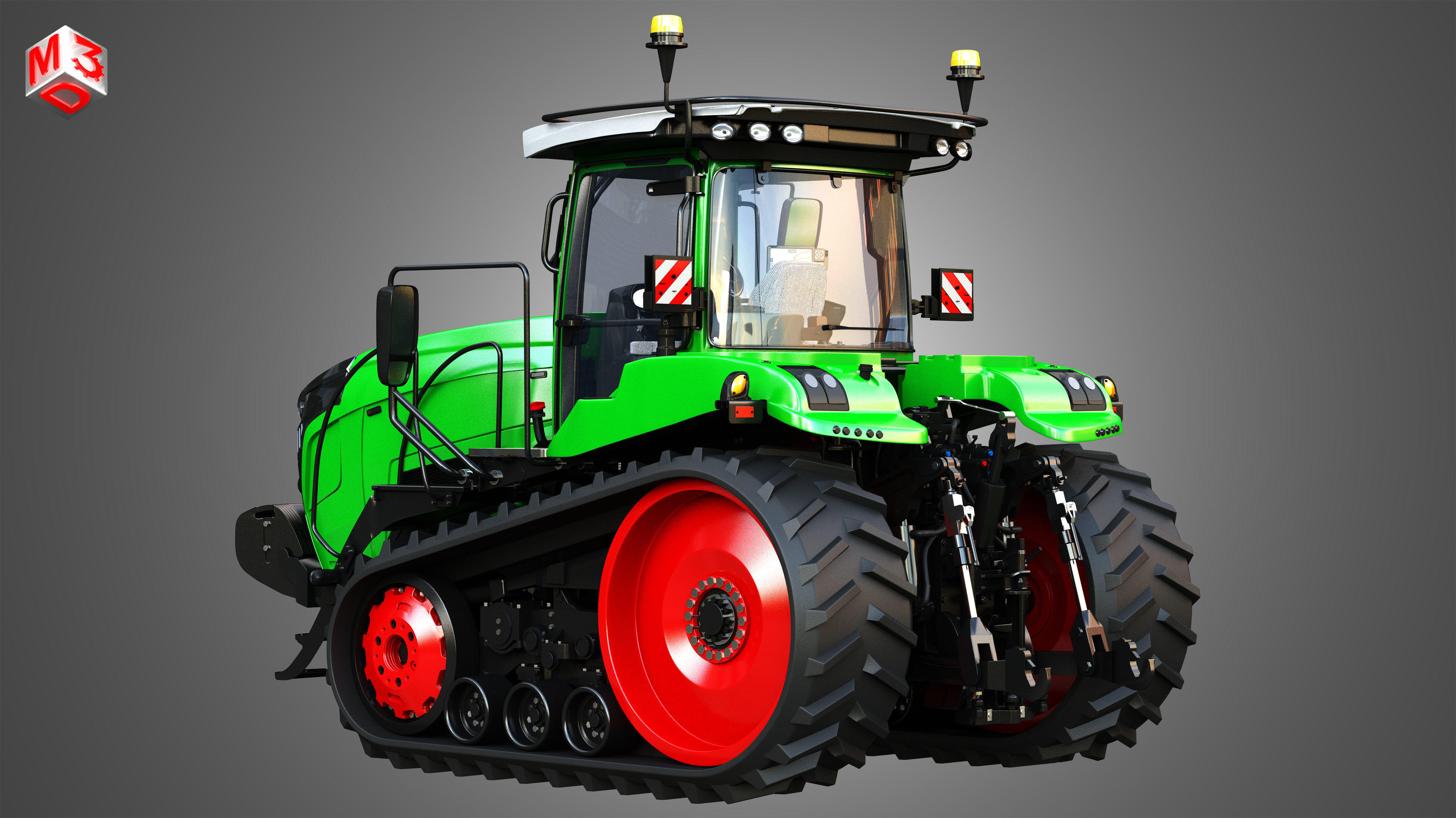 Fendt - MT900 Tractor 3D model_4