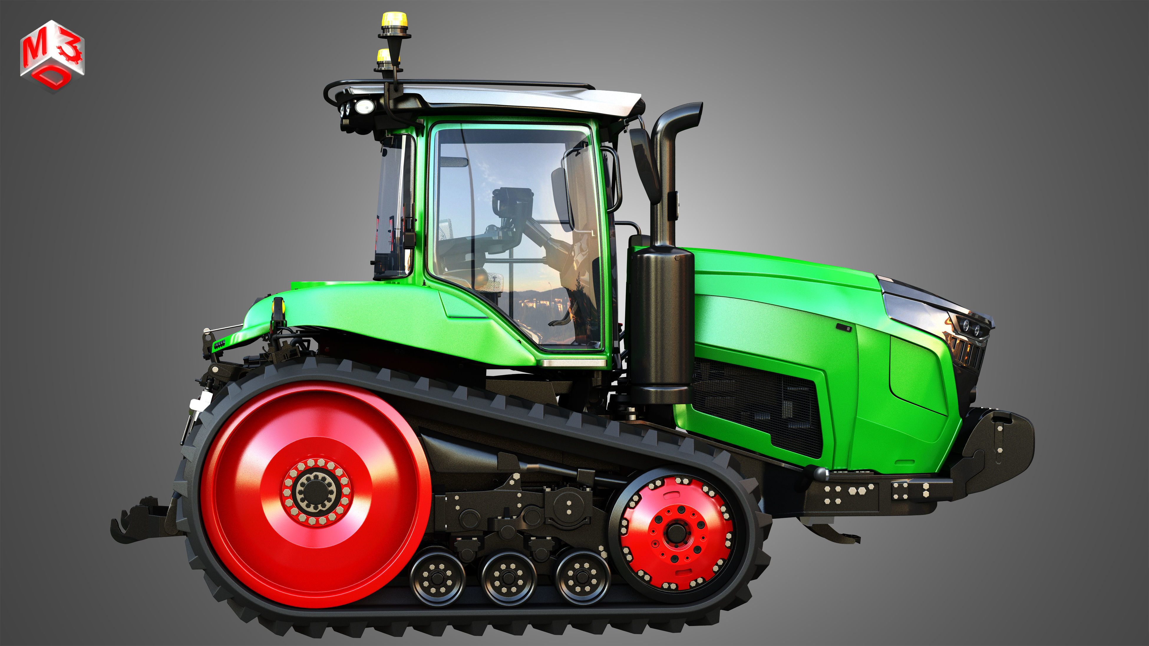Fendt - MT900 Tractor 3D model_6