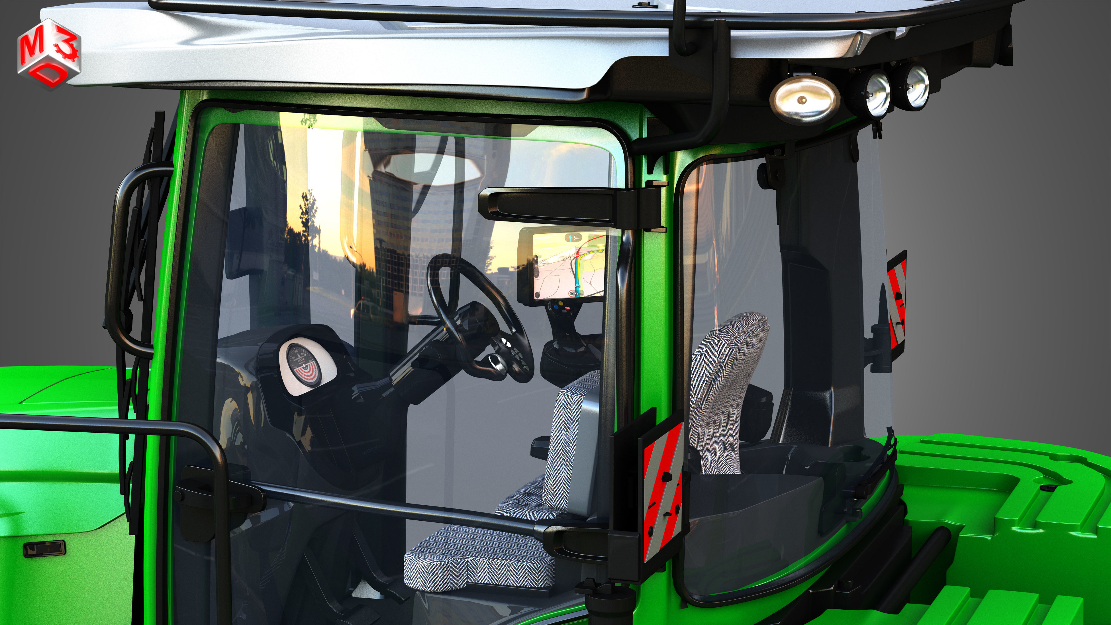 Fendt - MT900 Tractor 3D model_11