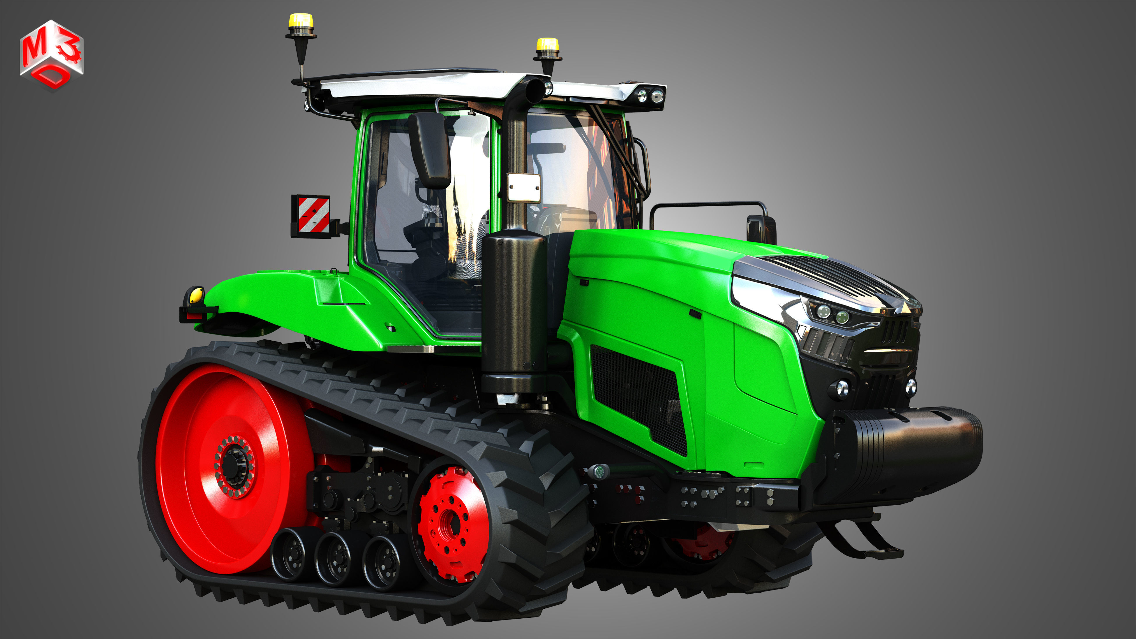 Fendt - MT900 Tractor 3D model_3