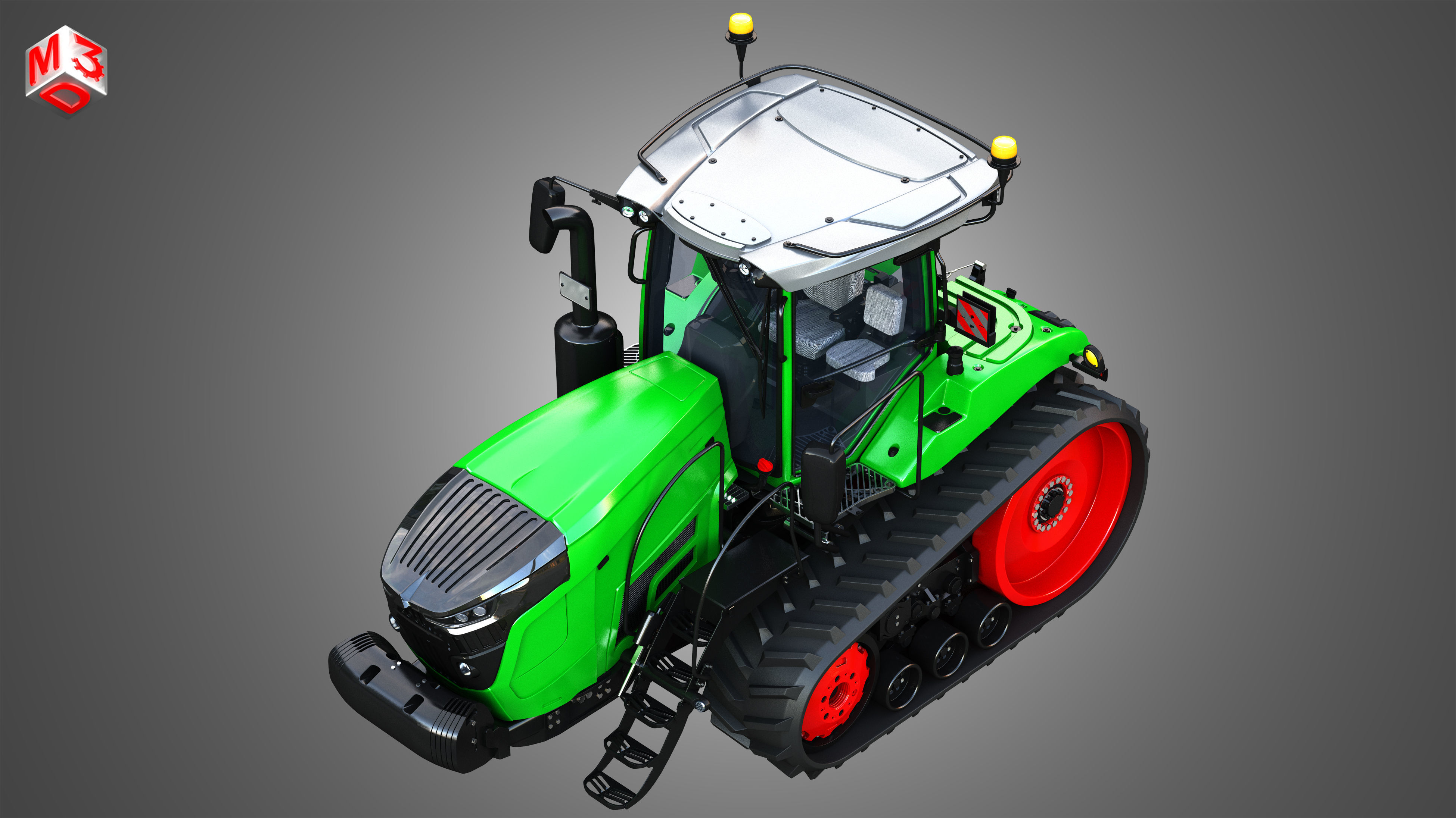 Fendt - MT900 Tractor 3D model_7