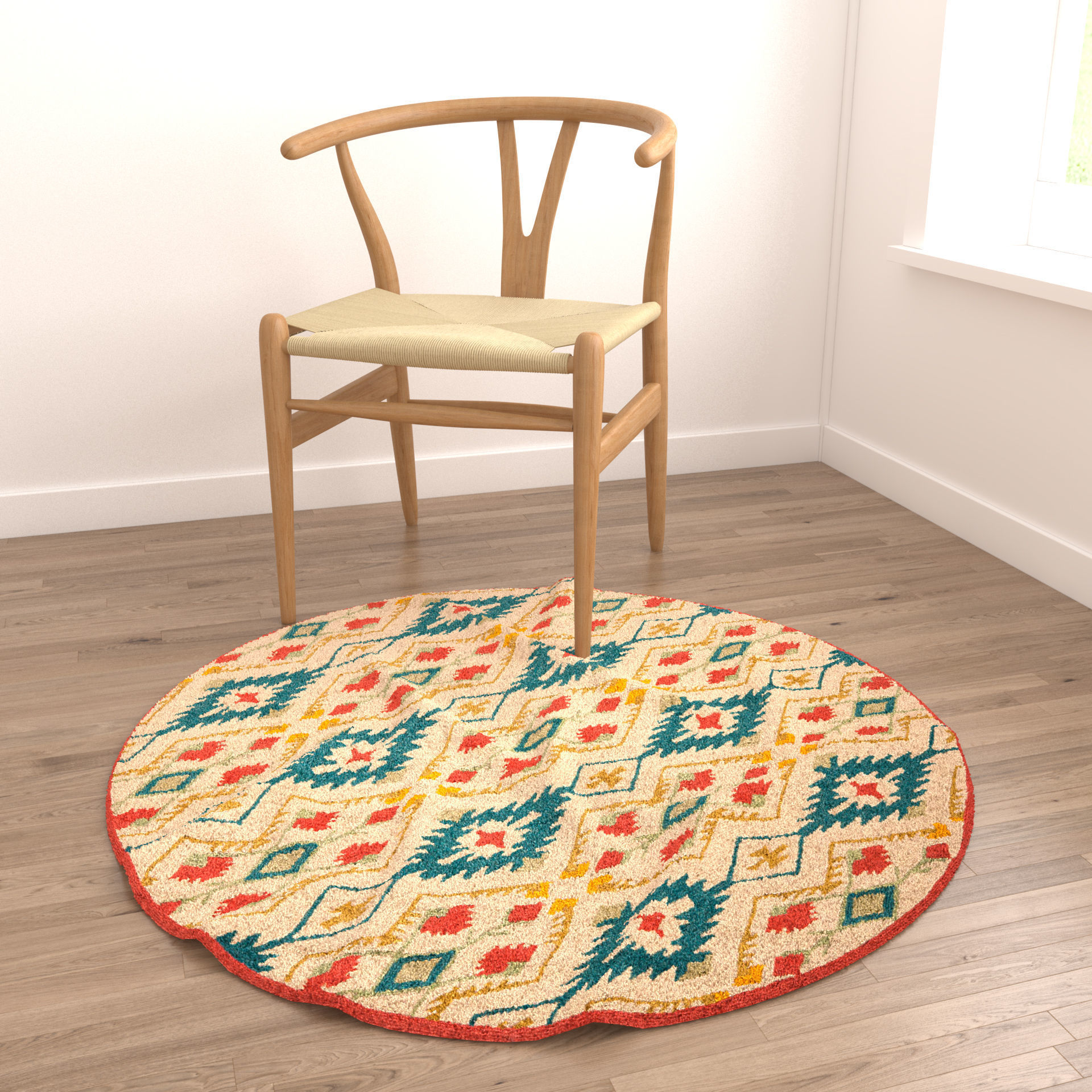 Rugs No 653 Low-poly 3D model_3