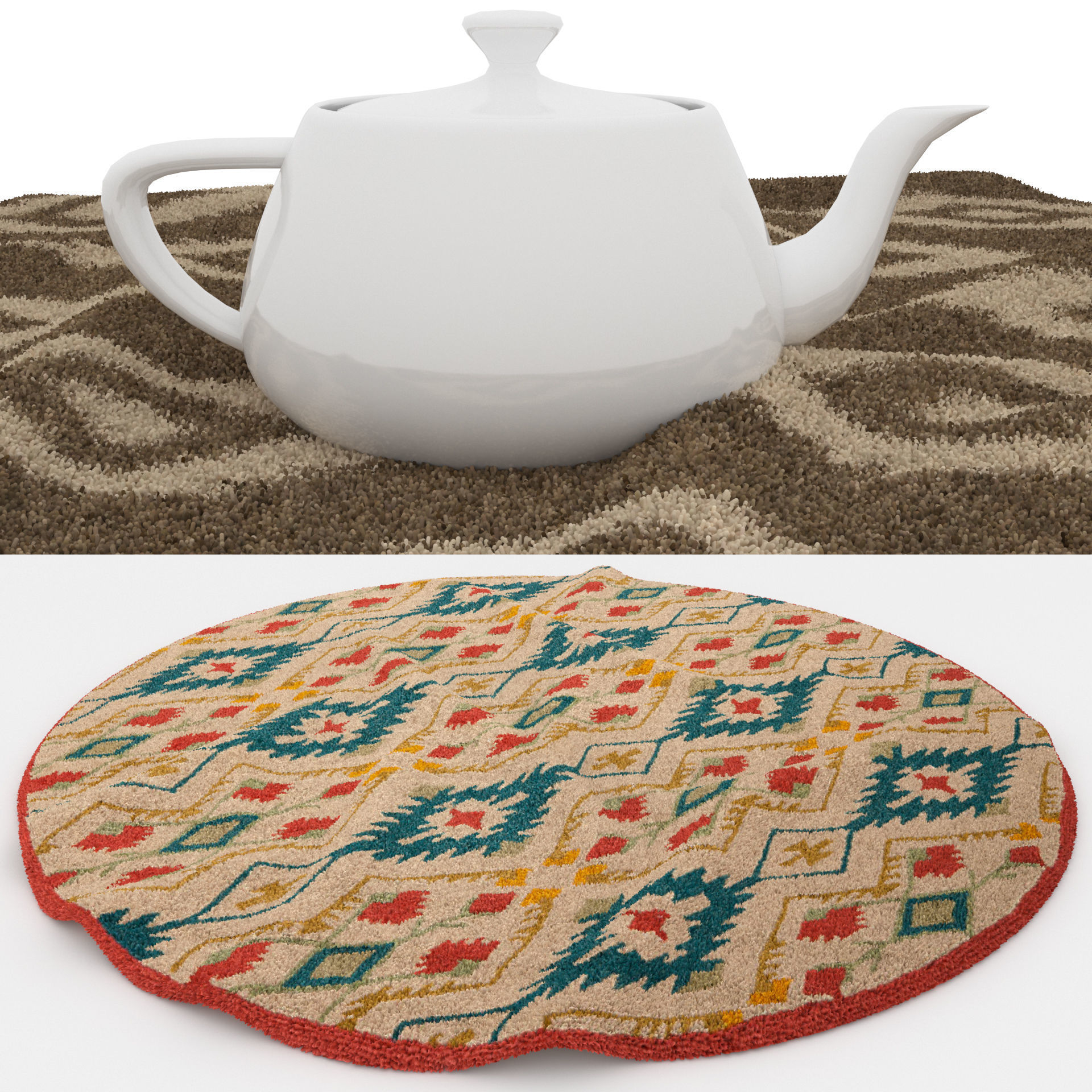 Rugs No 653 Low-poly 3D model_1