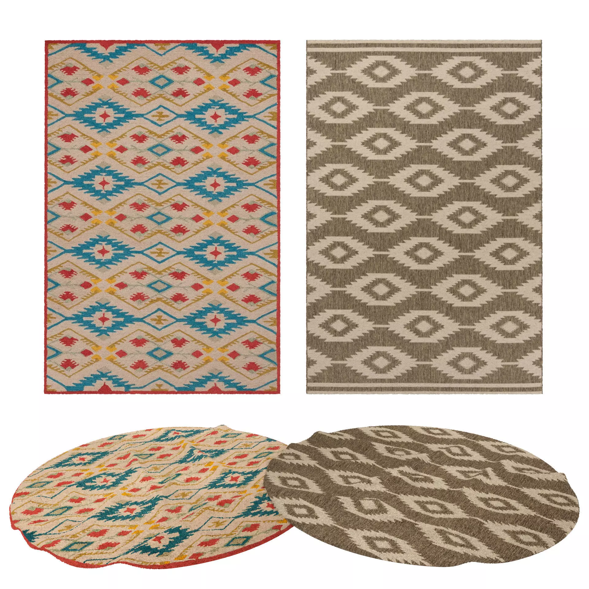 Rugs No 653 Low-poly 3D model_0