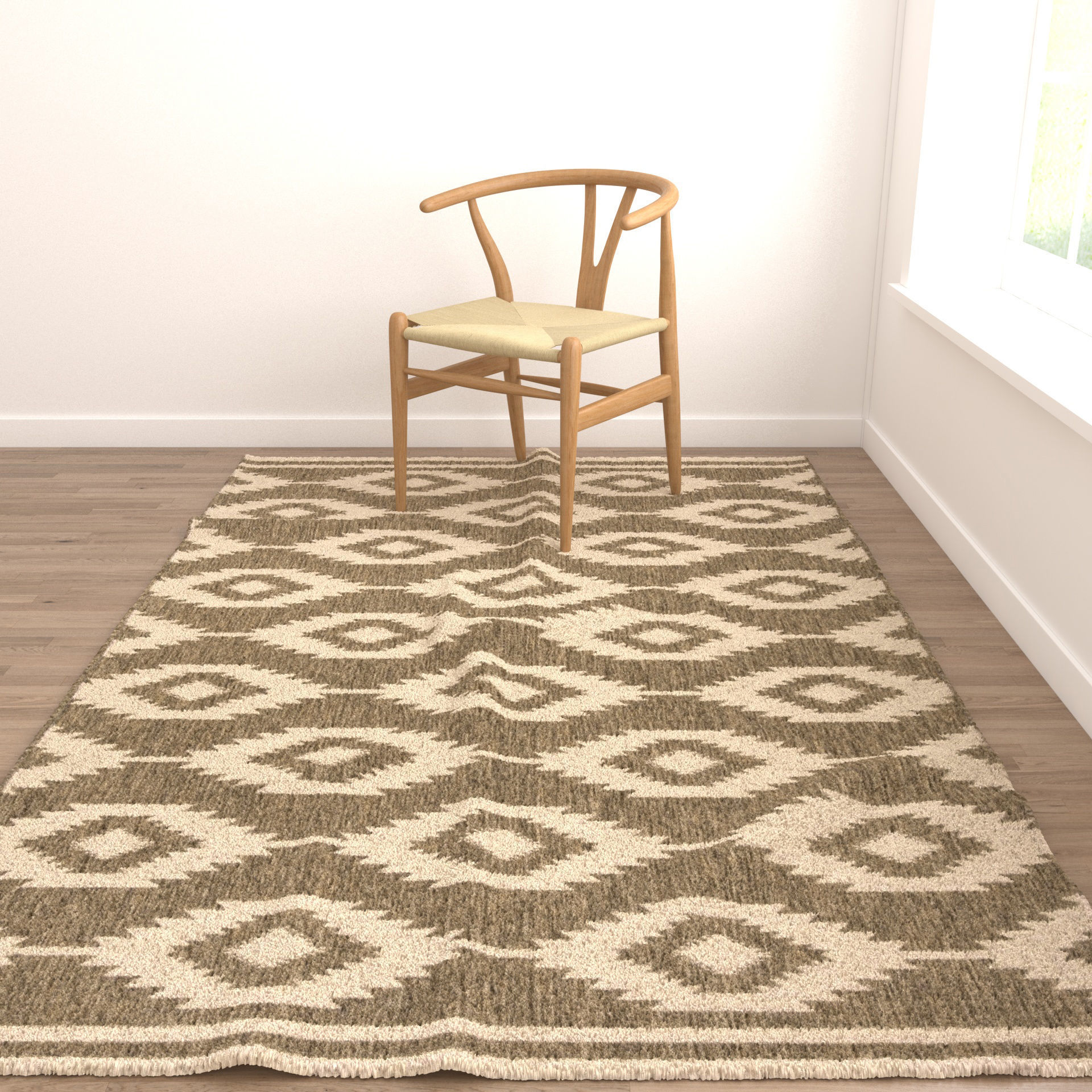 Rugs No 653 Low-poly 3D model_7