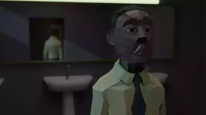 lowpoly Gus Fring 