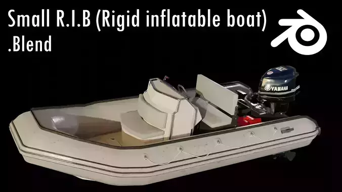 Small RIB Asset  -  Blender Model Low-poly 3D model