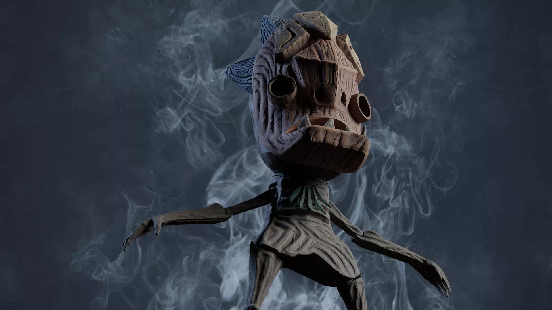enemy model from game Kena Bridge of Spirit Free 3D model