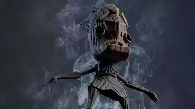 enemy model from game Kena Bridge of Spirit