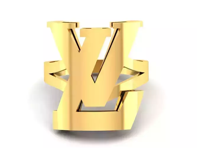 Louis Vuitton Branded Ring  3D print model