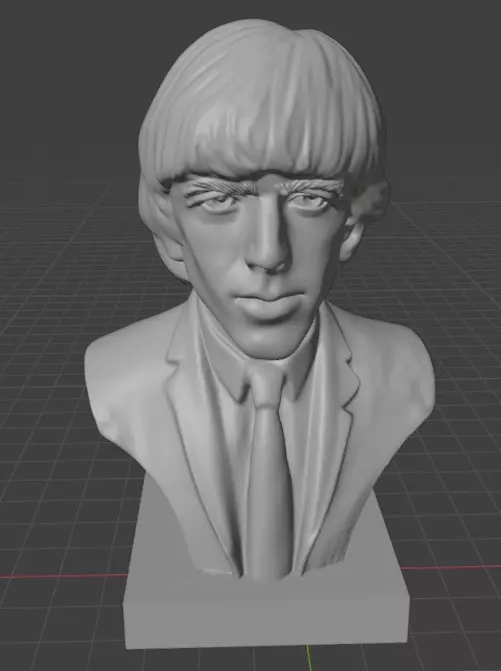 George Harrison 3D print model_4