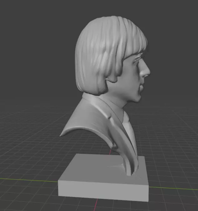 George Harrison 3D print model_3