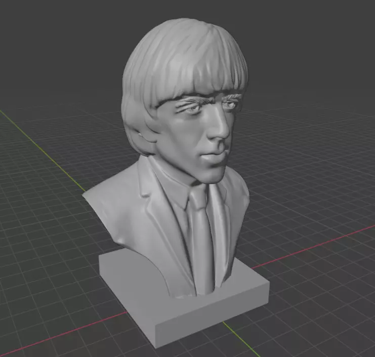 George Harrison 3D print model_5