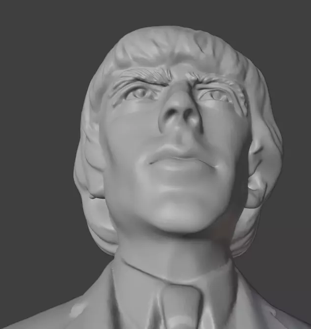 George Harrison 3D print model_17