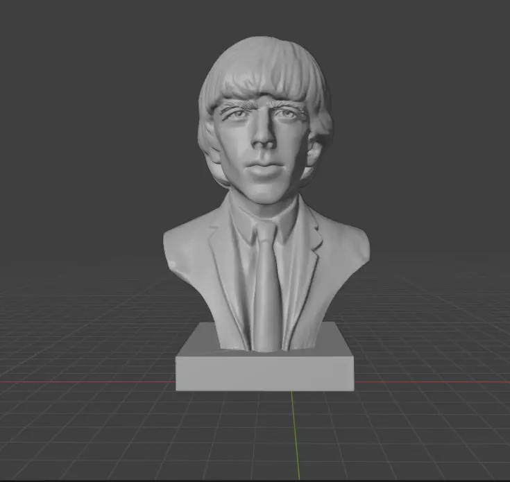 George Harrison 3D print model_1
