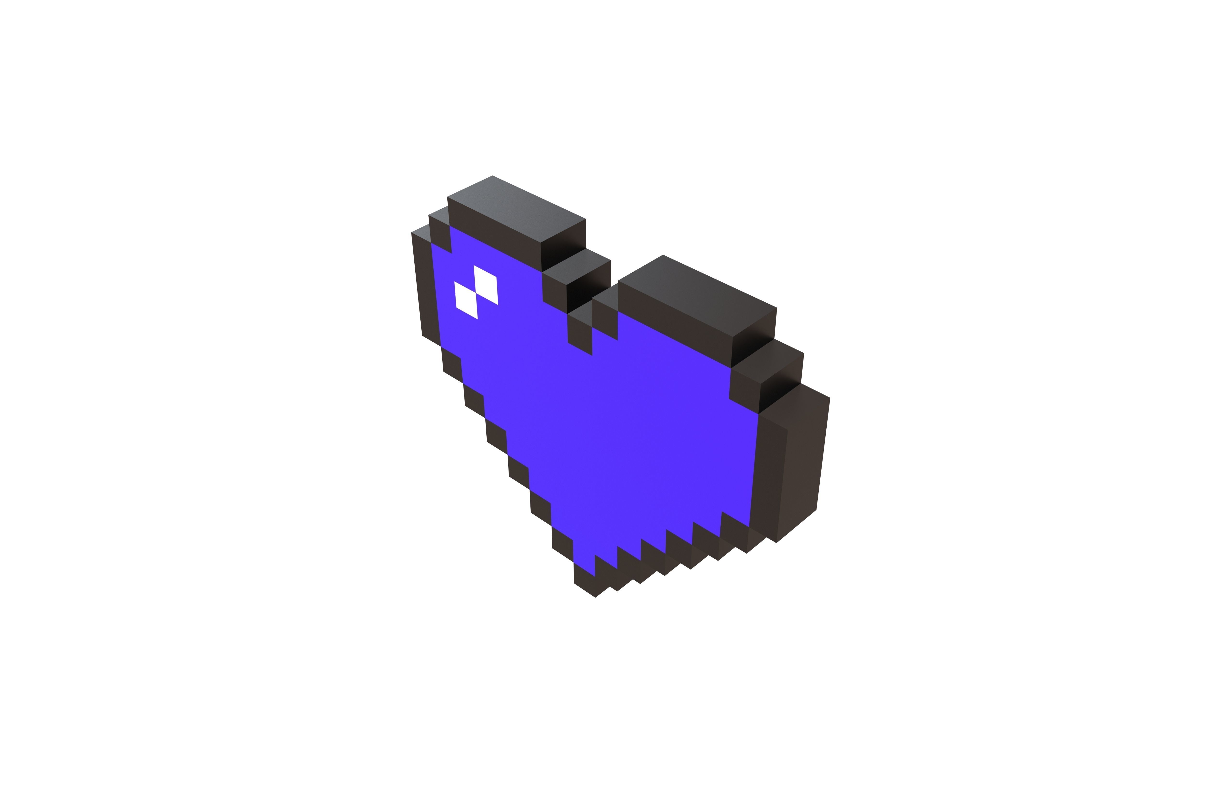 Pixel Heart Pack v2 01 Low-poly 3D model_23