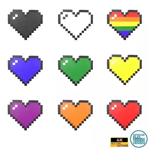 Pixel Heart Pack v2 01