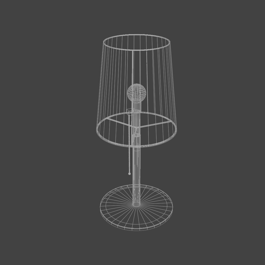 Bedside lamp 3D model_4