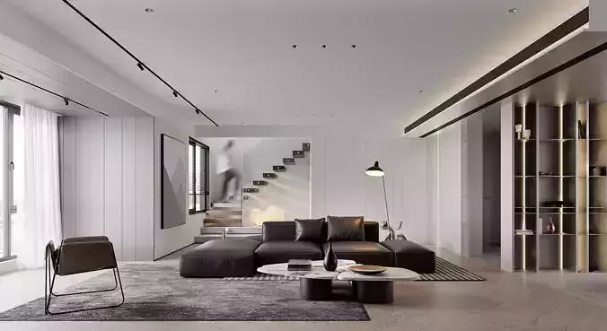 Residential living room for coronarender