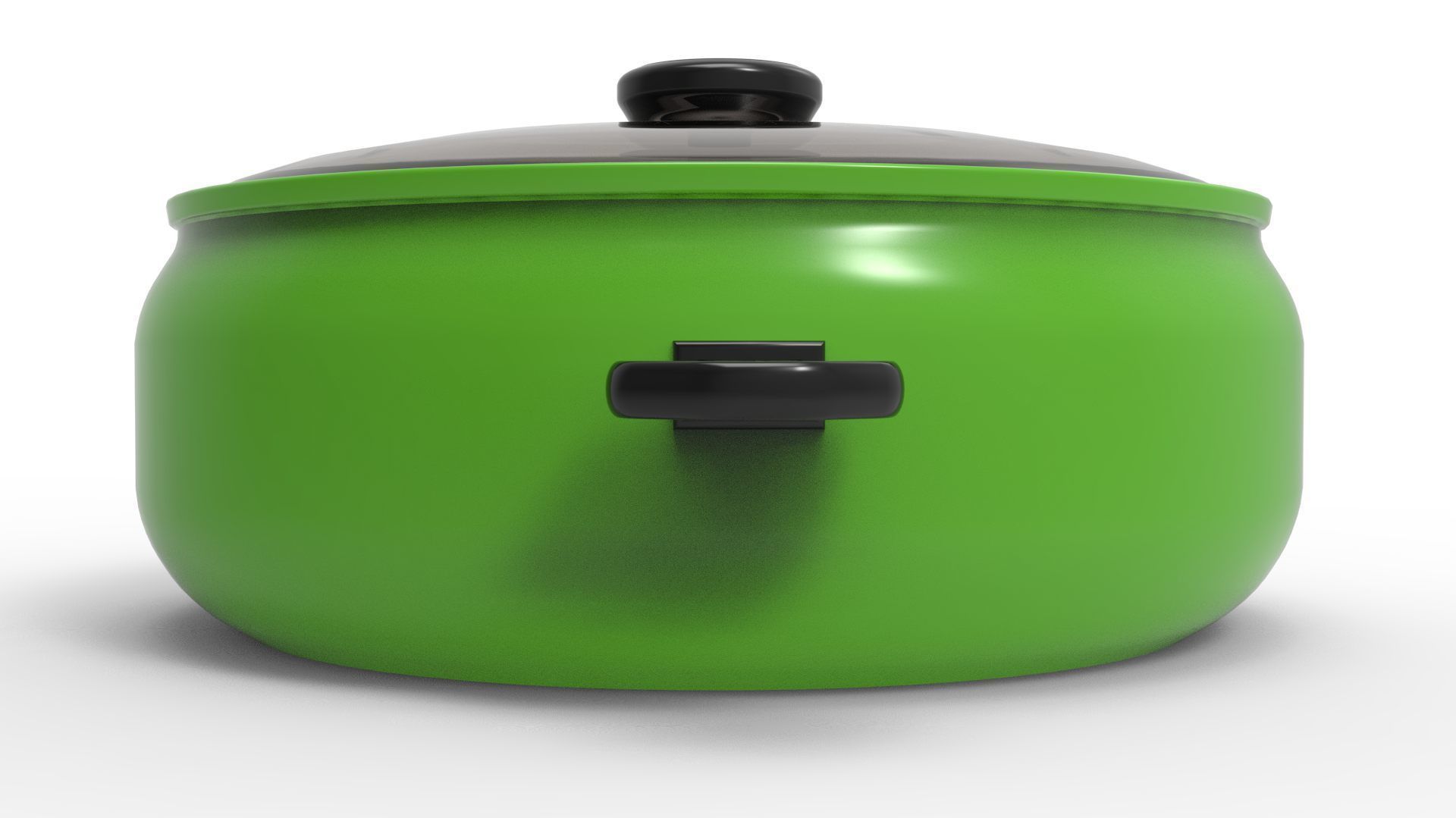 COOKWARE GREEN Low-poly 3D model_7