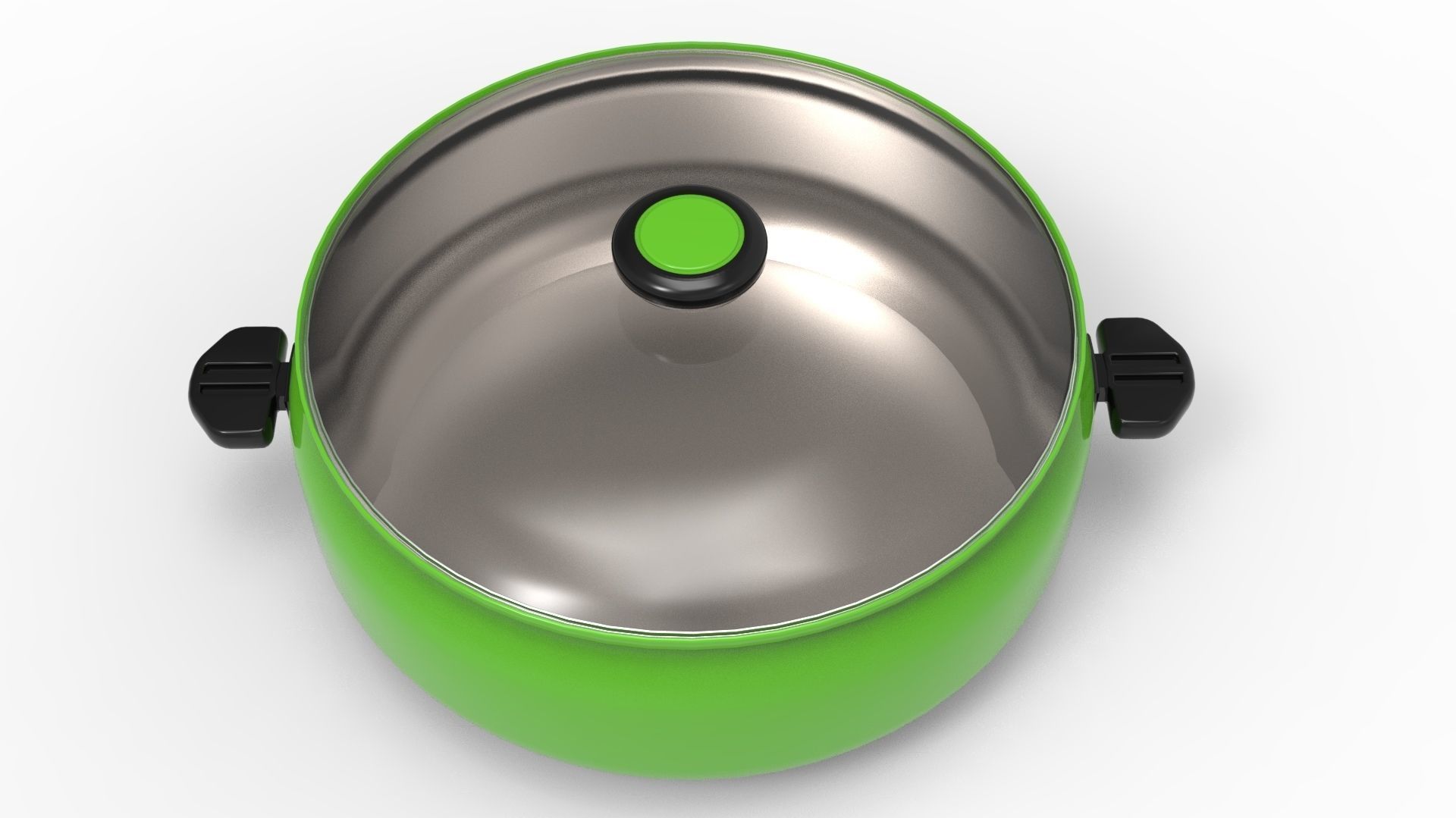 COOKWARE GREEN Low-poly 3D model_16