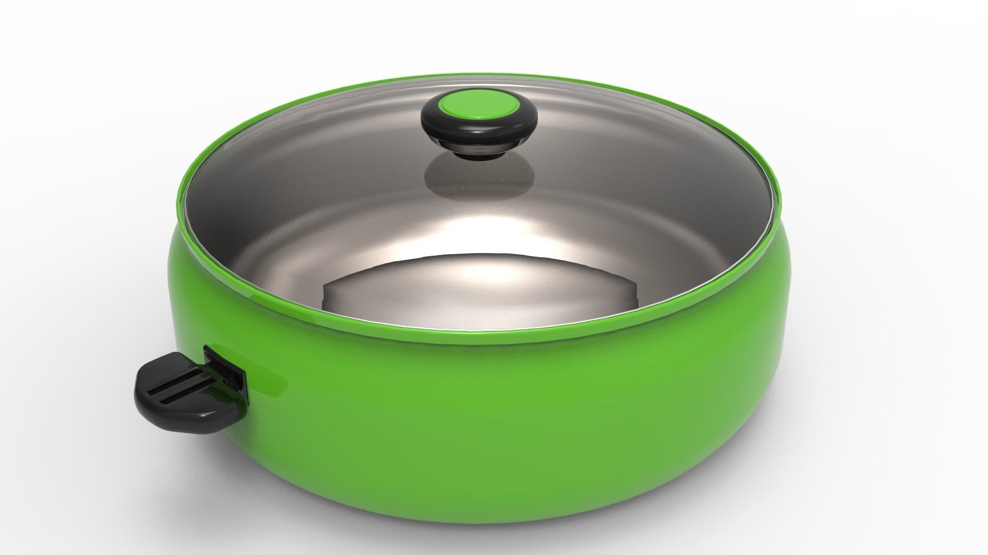 COOKWARE GREEN Low-poly 3D model_6