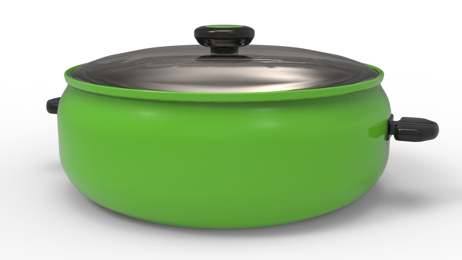 COOKWARE GREEN Low-poly 3D model_35