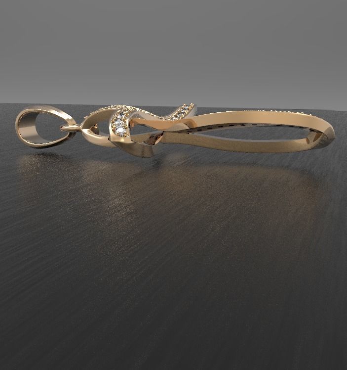 Cross with gems 3D print model_4