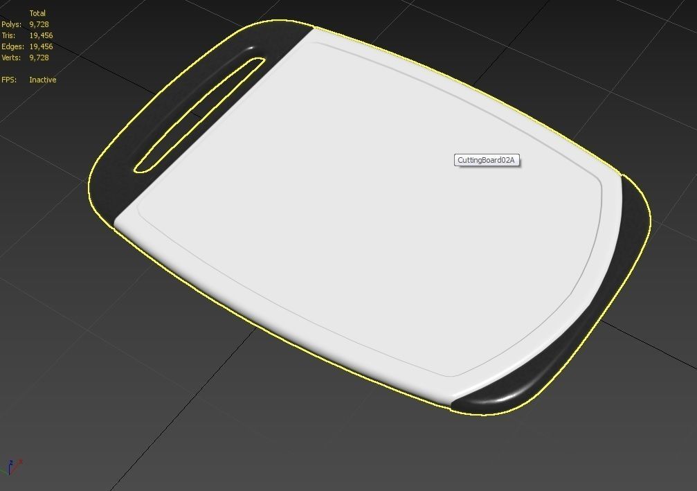 Cutting Board M2 Low-poly 3D model_17