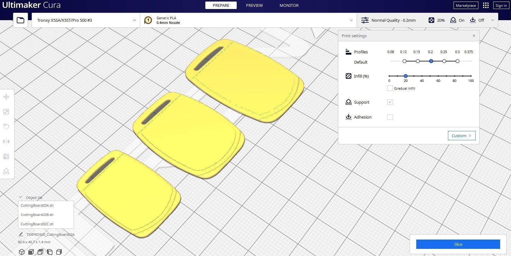 Cutting Board M2 Low-poly 3D model_14
