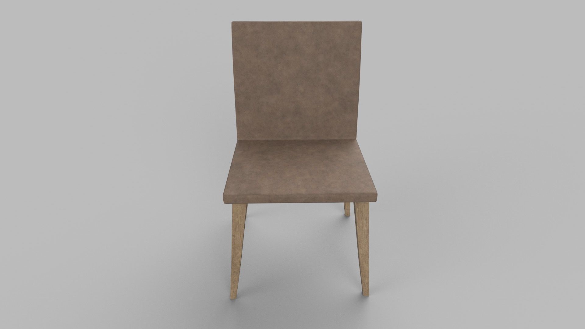 A 3D model of a chair Low-poly 3D model_4