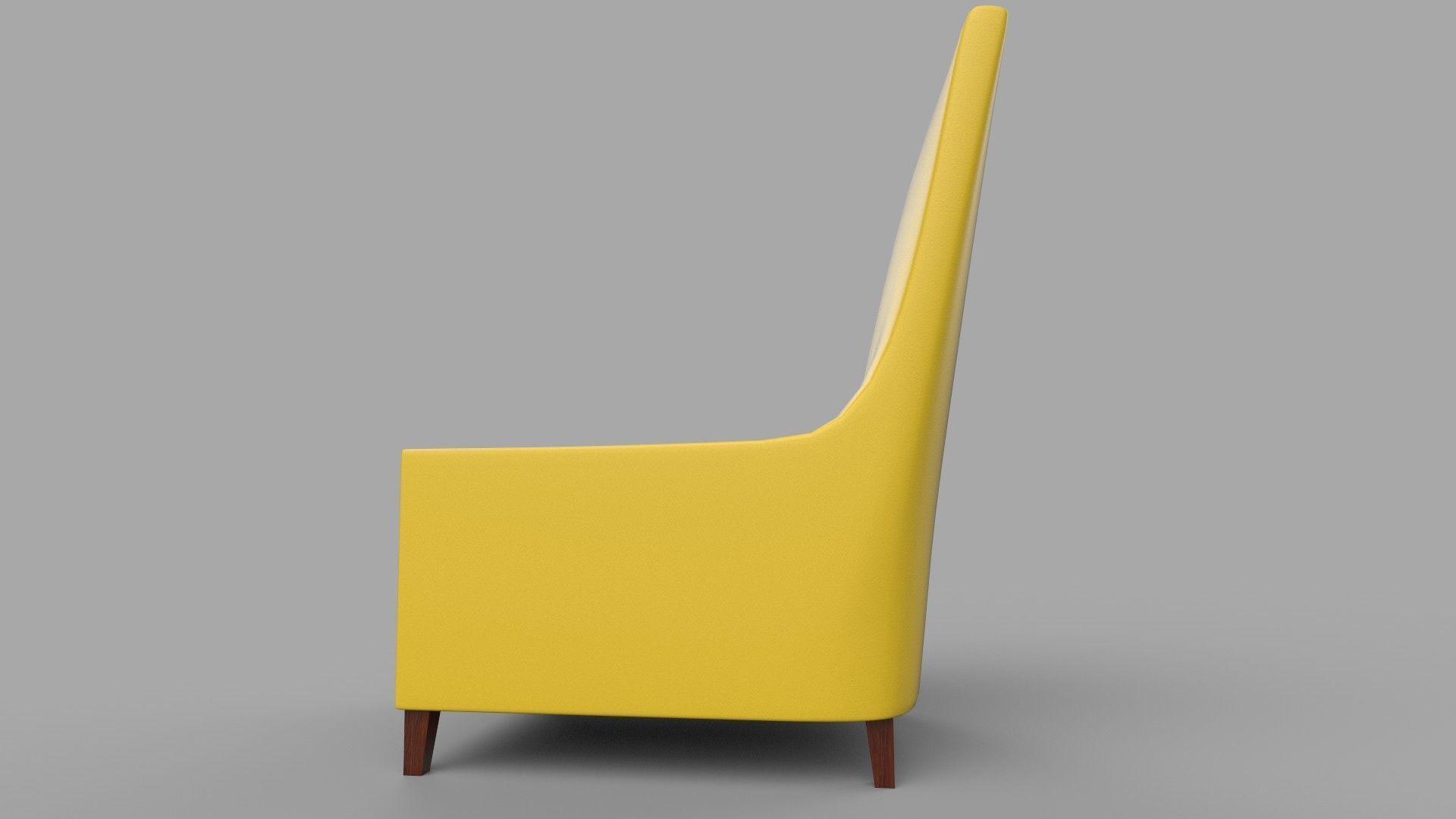 chair Low-poly 3D model_2