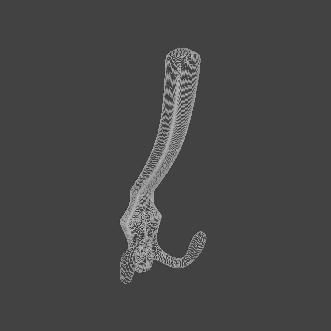 Coat hook 3D model_4