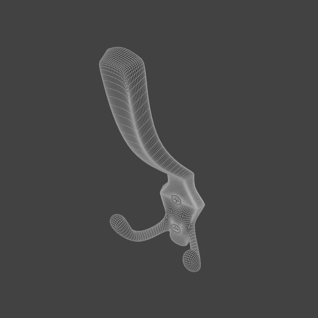 Coat hook 3D model_5