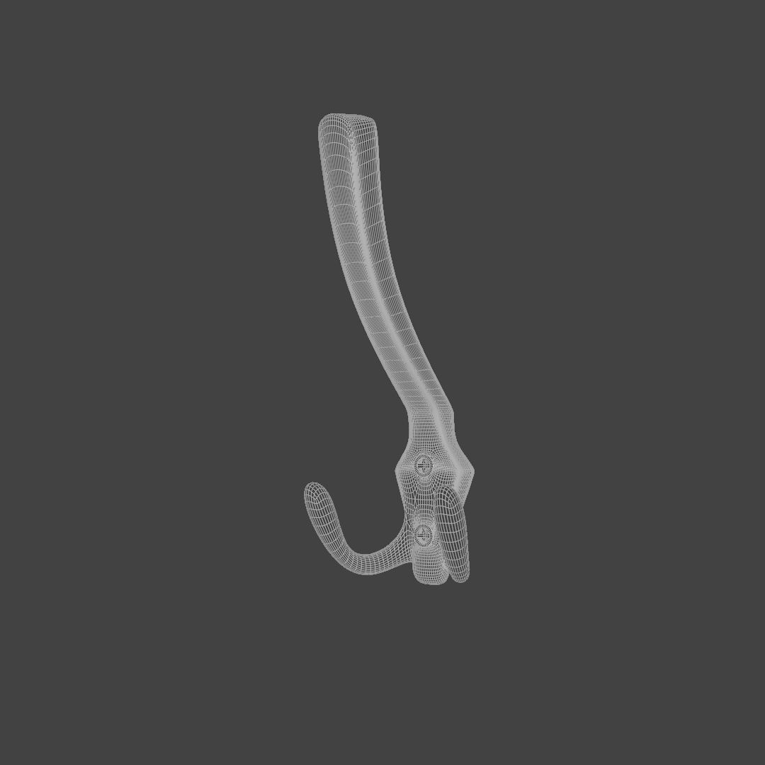 Coat hook 3D model_7