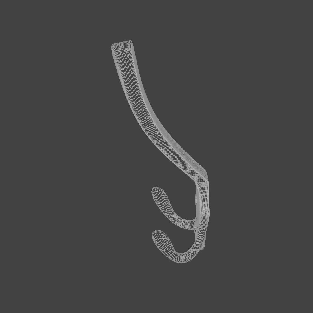 Coat hook 3D model_6