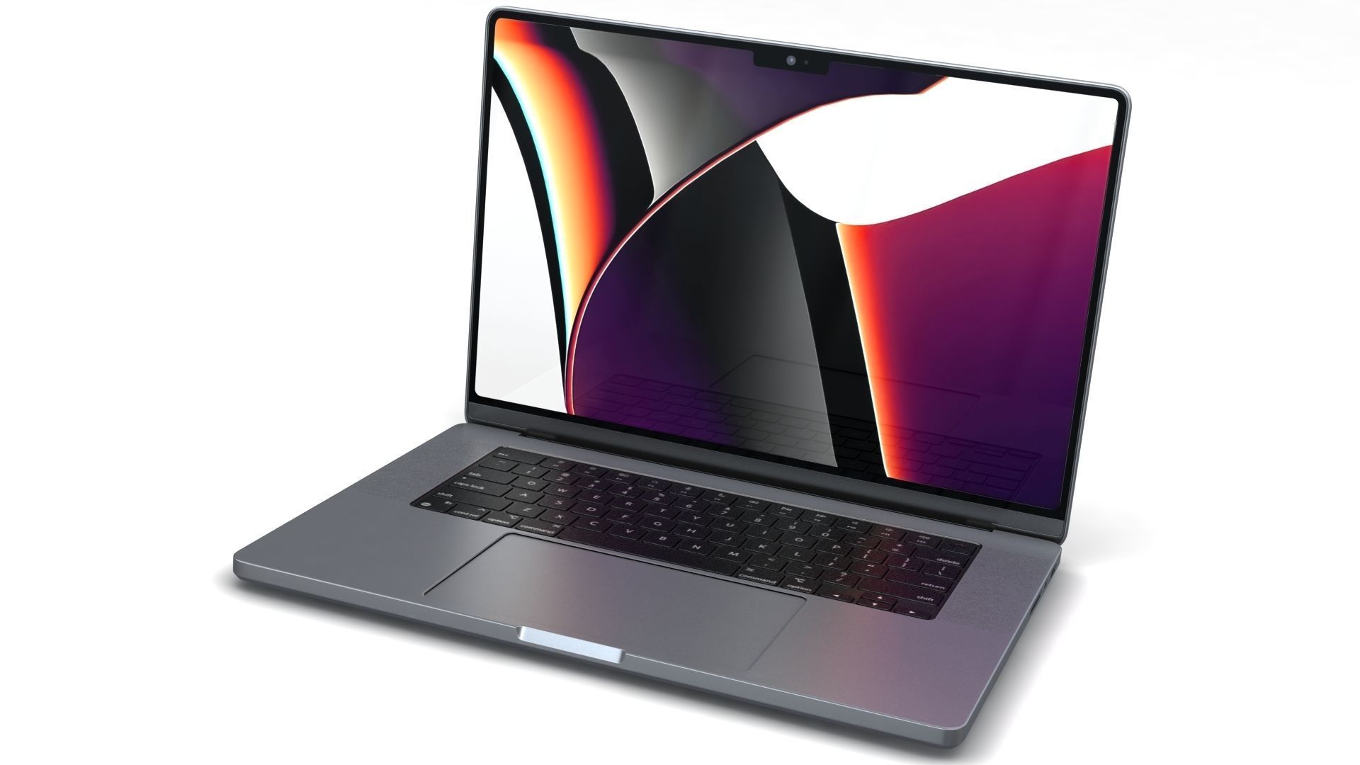 3D model Apple MacBook Pro 16 inch 2021 Space Gray and Silver VR