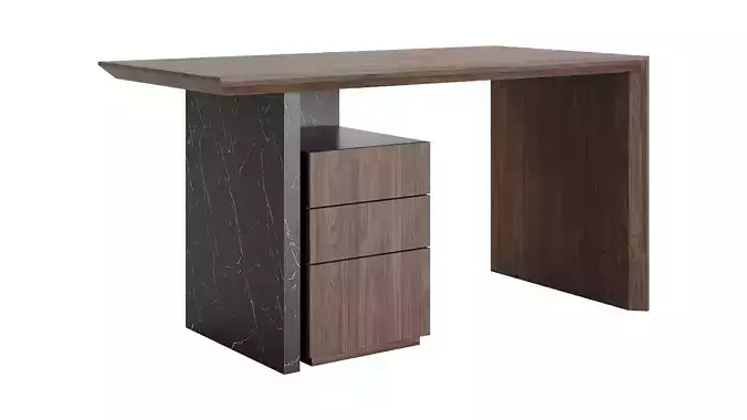 Modern 60 Wooden Desk by Homary