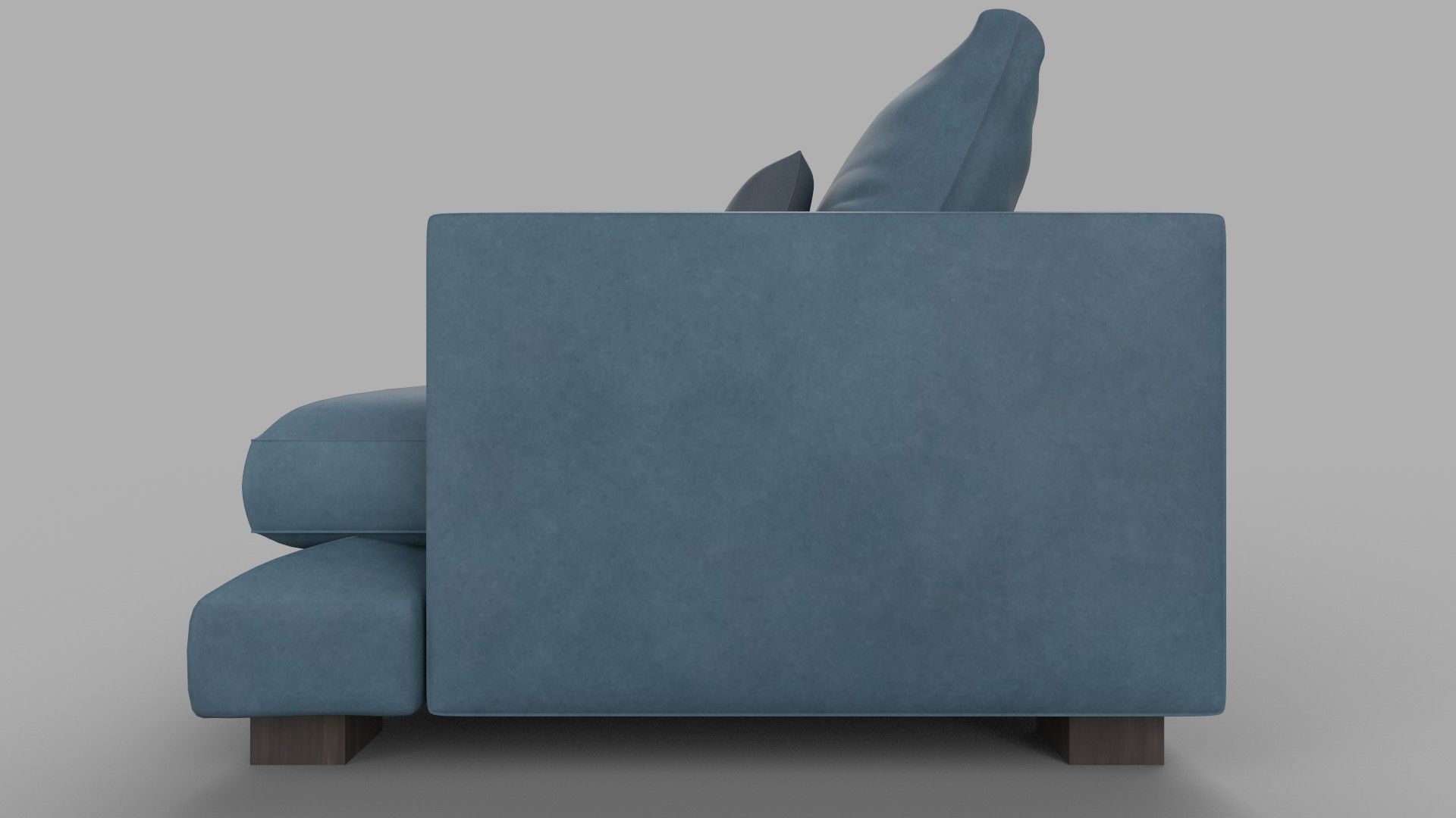 sofa realistic Low-poly 3D model_3
