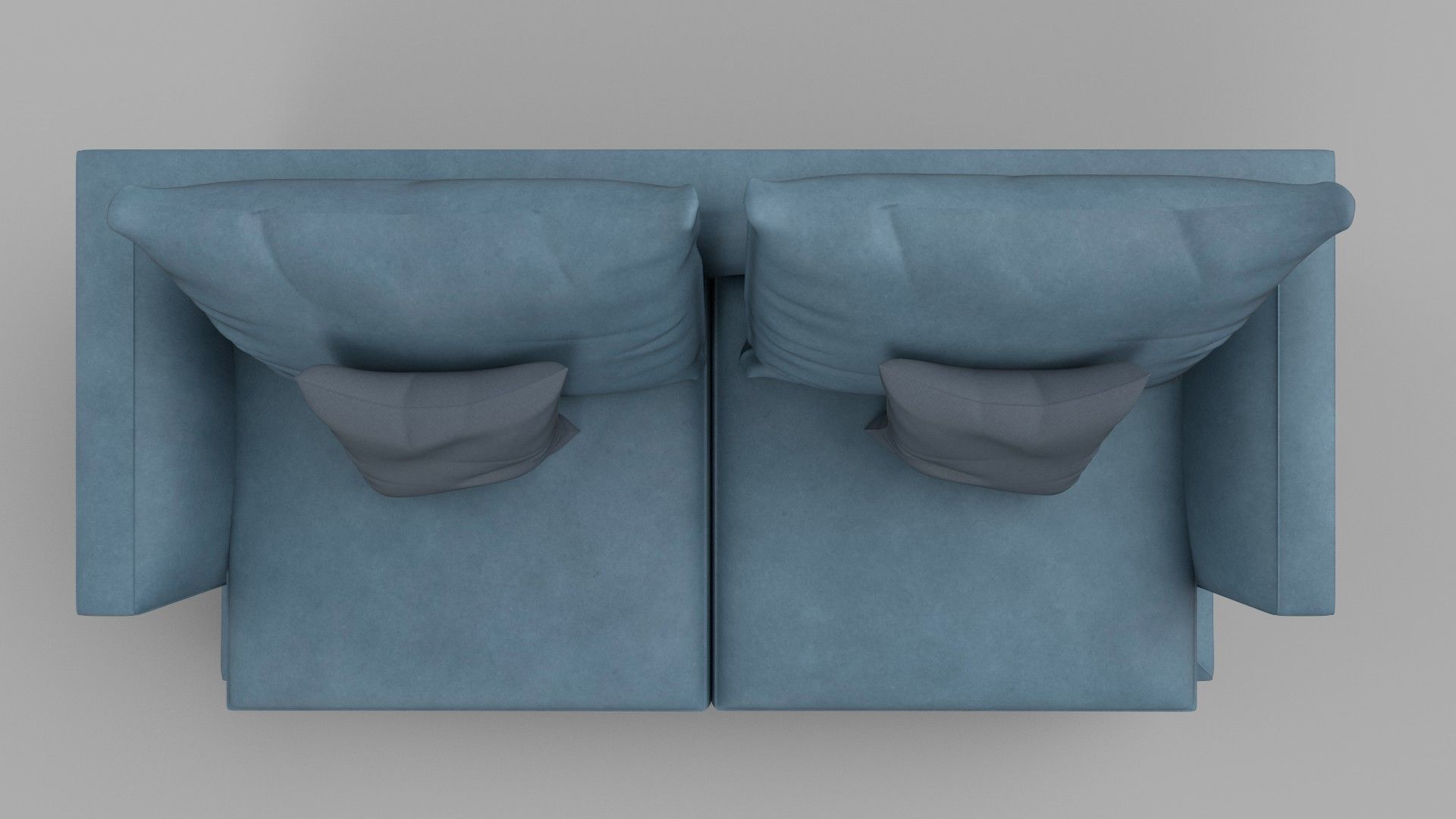 sofa realistic Low-poly 3D model_1