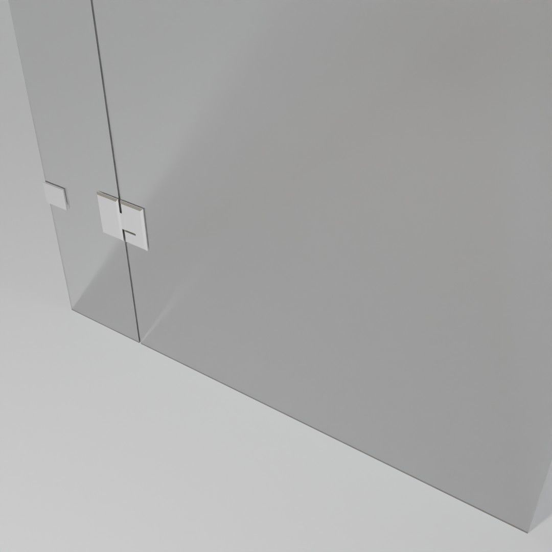 Glass door 3D model_1