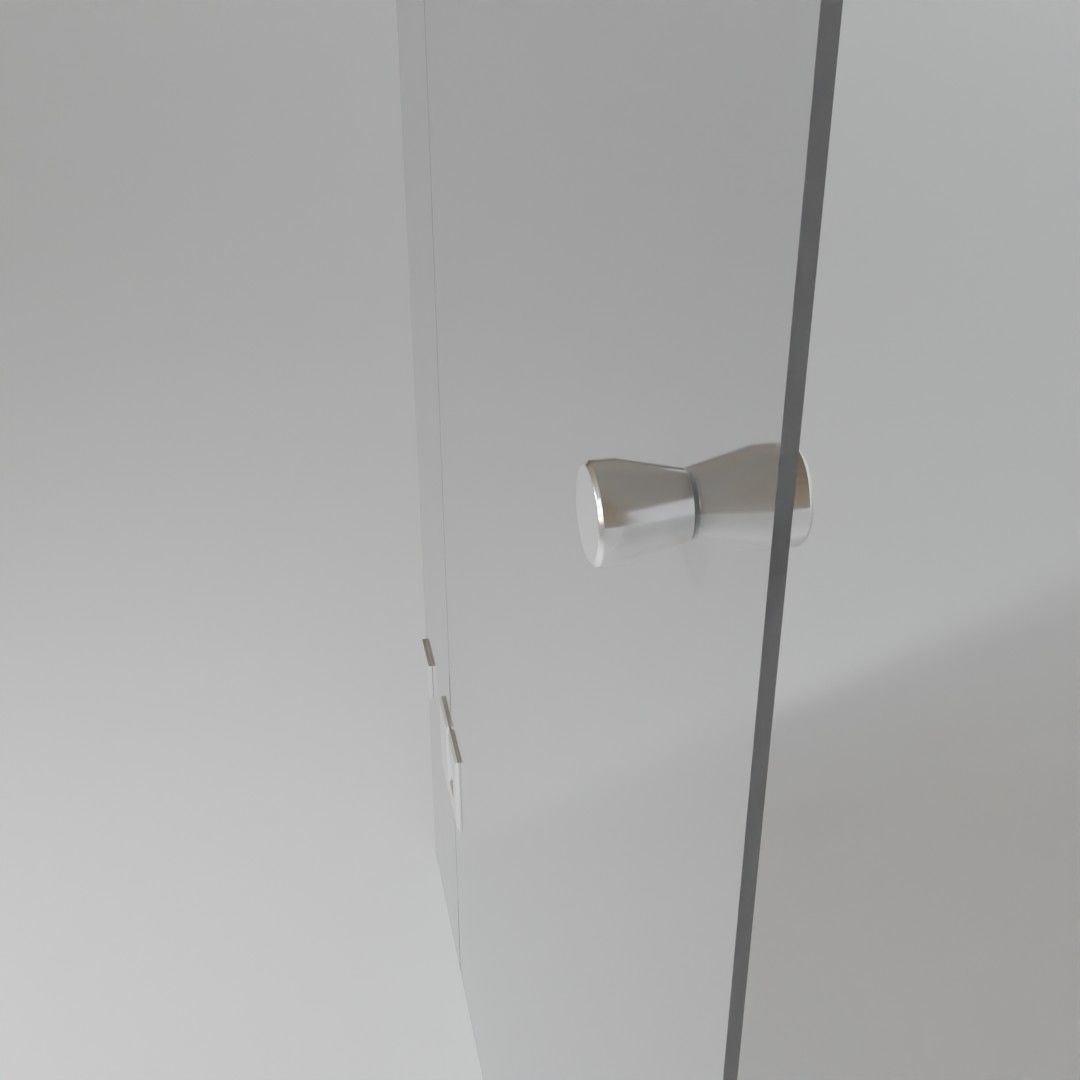 Glass door 3D model_2