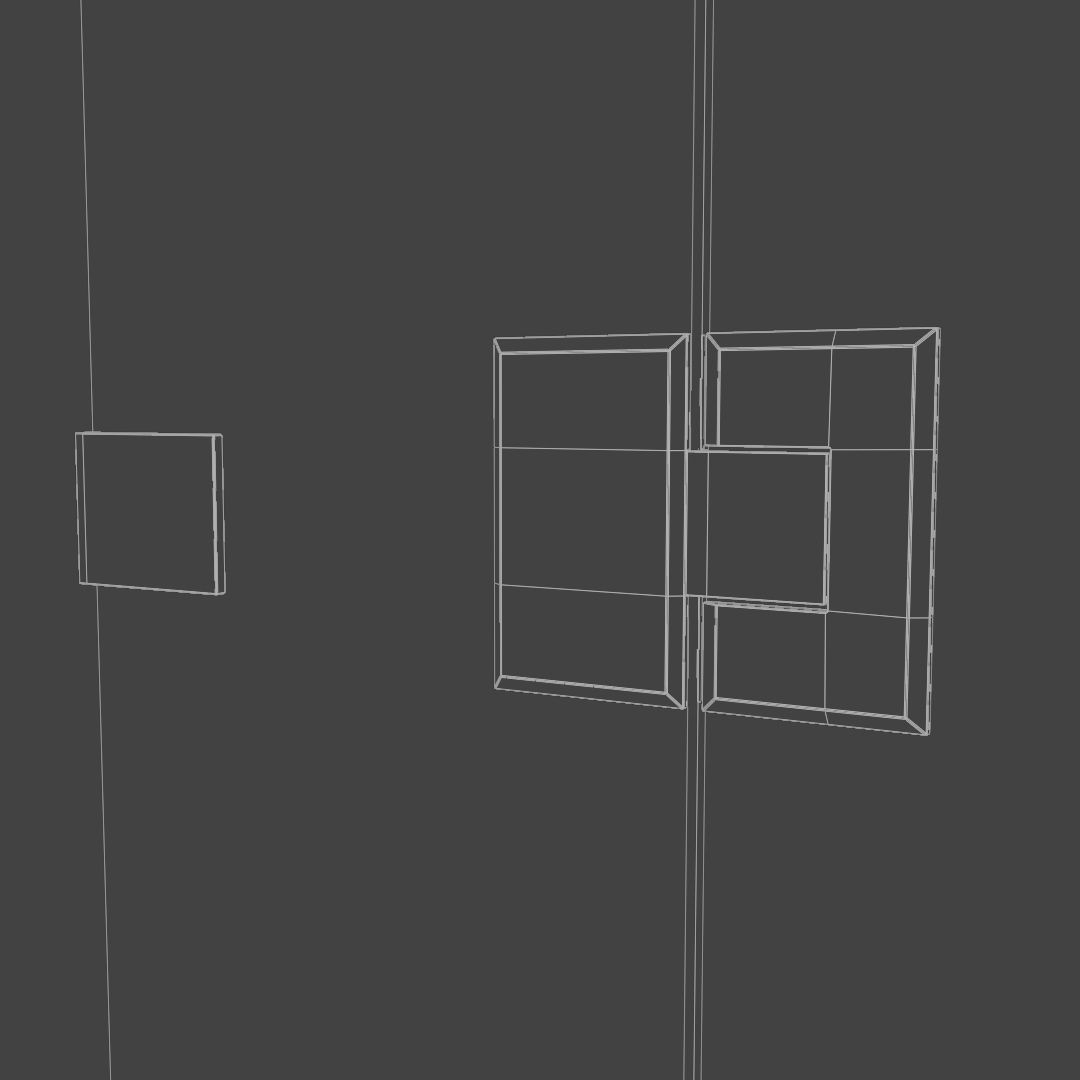 Glass door 3D model_7
