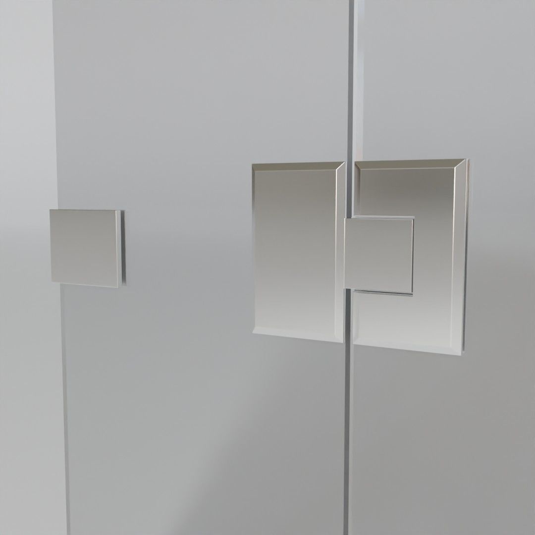 Glass door 3D model_3