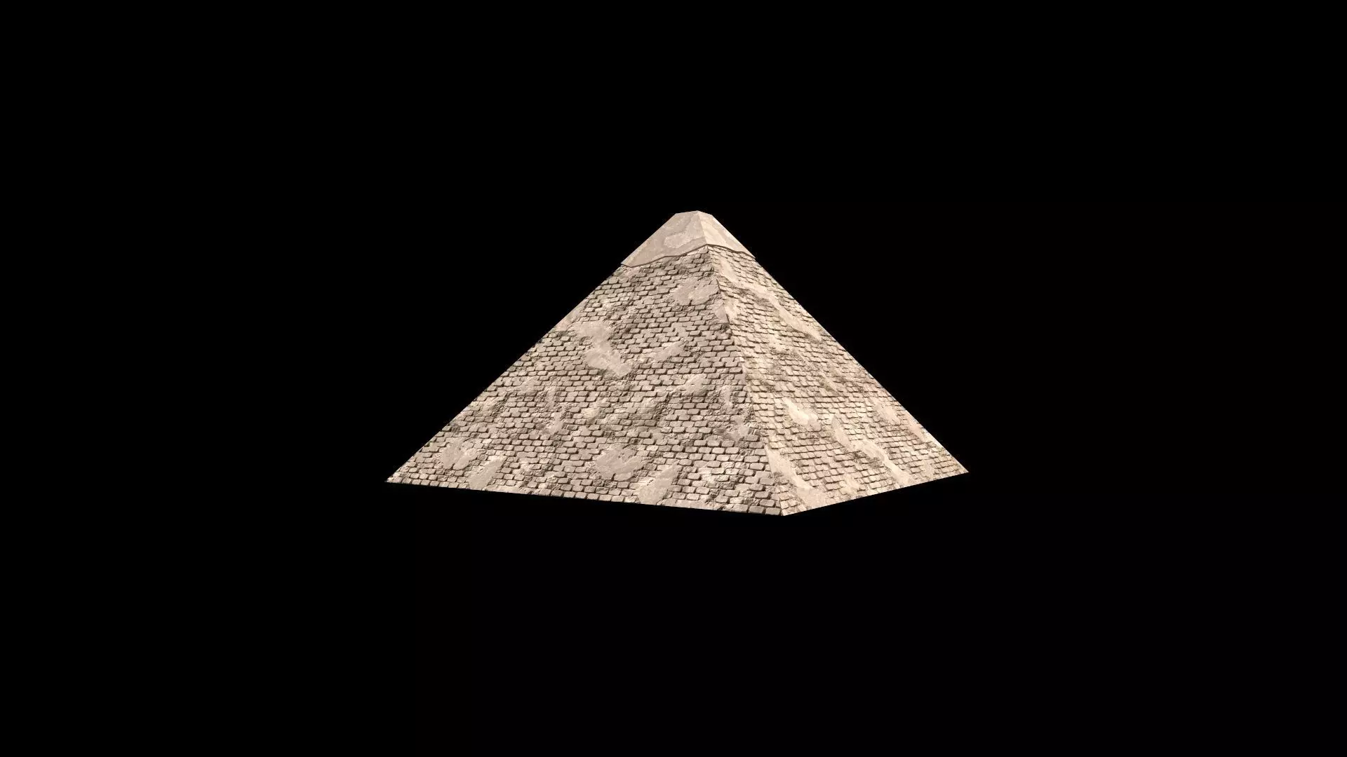 Cheops Pyramid Low-poly 3D model_0