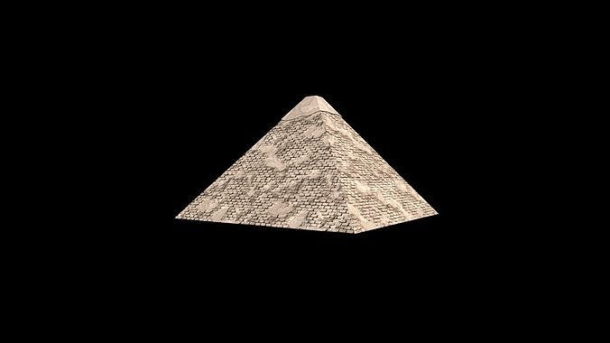 Cheops Pyramid Low-poly 3D model