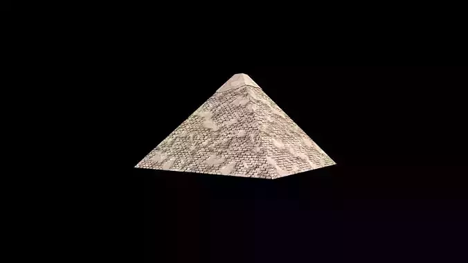 Cheops Pyramid Low-poly 3D model Cheops Pyramid Low-poly 3D model