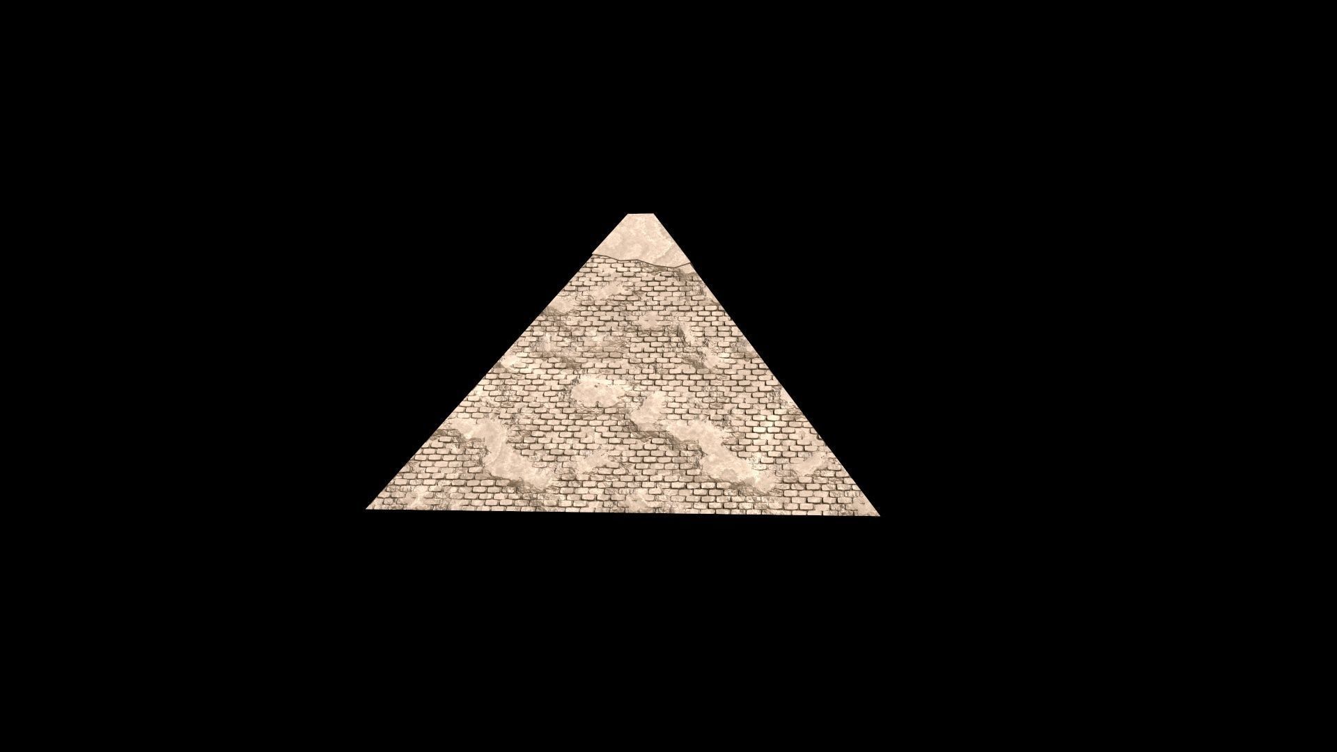 Cheops Pyramid Low-poly 3D model_7